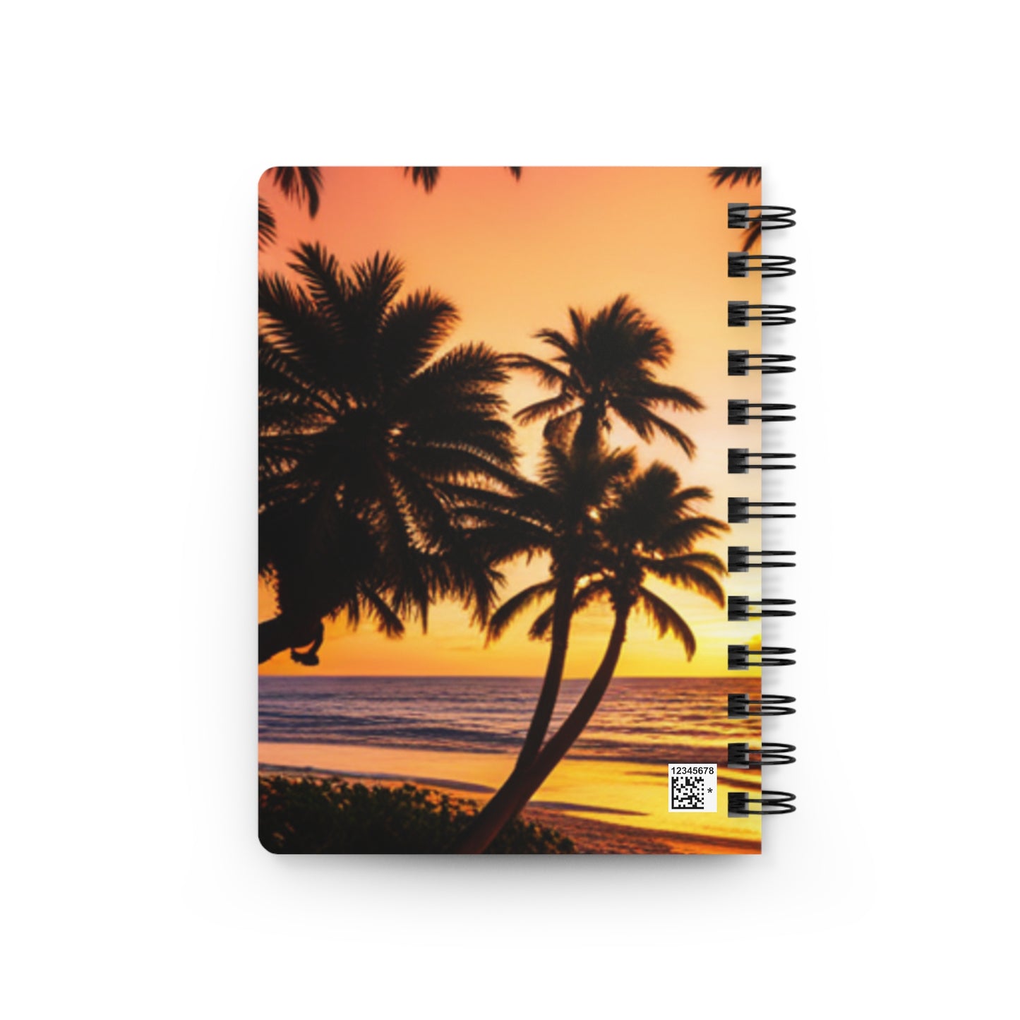 Palm Tree Sunset - Beautiful - Spiral Bound Journal