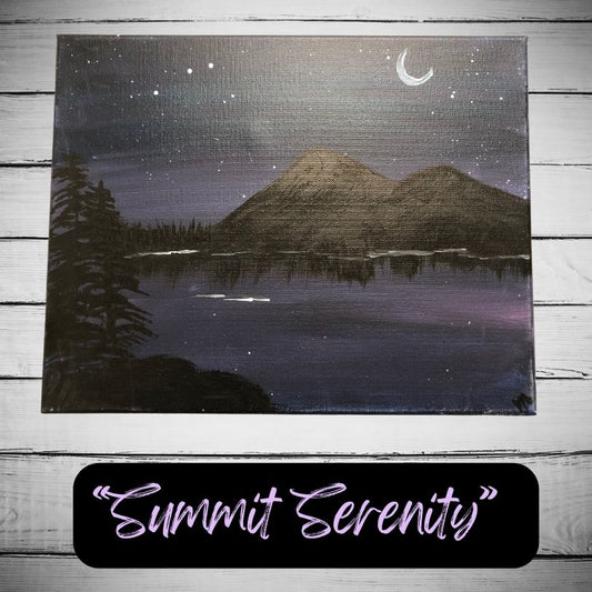 Summit Serenity: Captivating Mountain Canvas