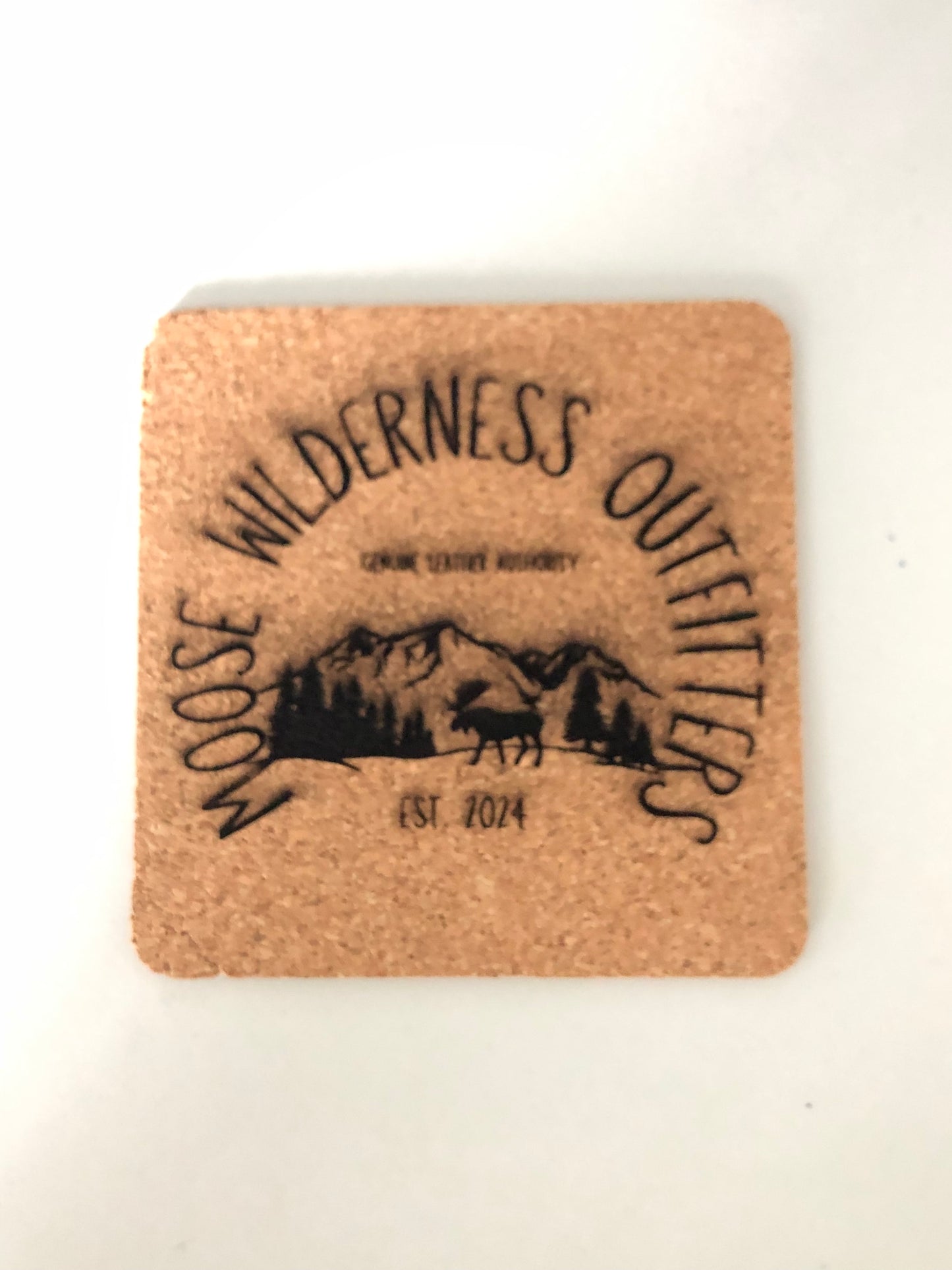 Personalized Corkboard Drink Coaster